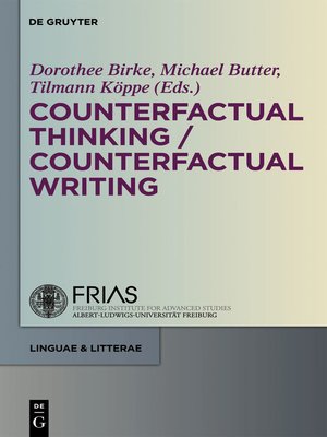 cover image of Counterfactual Thinking--Counterfactual Writing